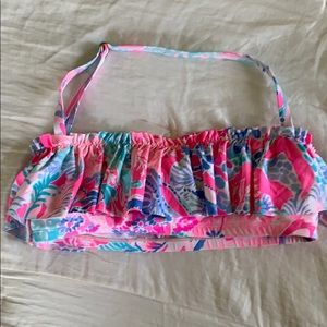 Lilly Pulitzer colorful bikini top sz 0